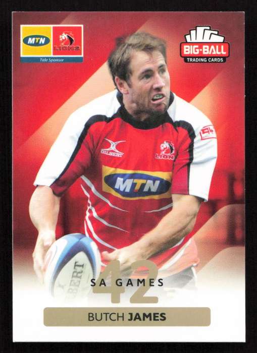 Big Ball 2012 Rugby Trading Card Card 113/248 Butch James