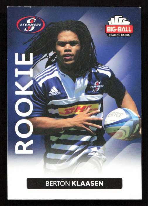 Big Ball 2012 Rugby Trading Card Card 162/248 Berton Klaasen