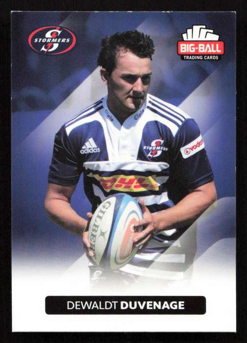 Big Ball 2012 Rugby Trading Card Card 170/248 Dewaldt Duvenage