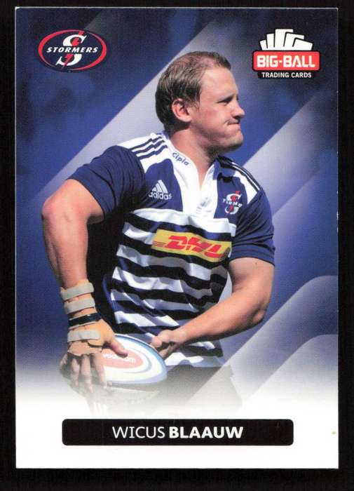 Big Ball 2012 Rugby Trading Card Card 198/248 Wicus Blaauw