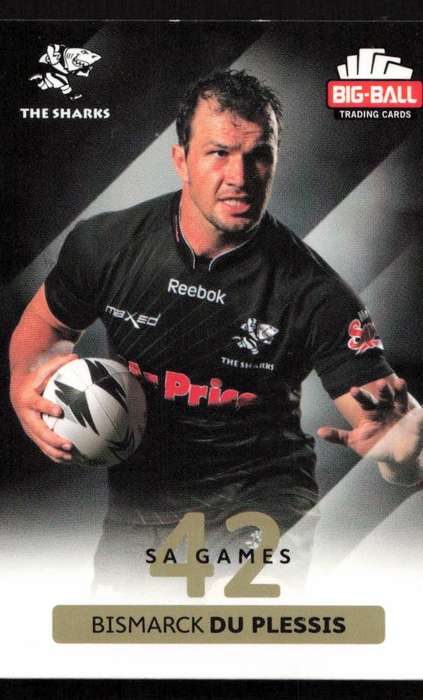 Big Ball 2012 Rugby Trading Card Card 211/248 Bismarck du Plessis