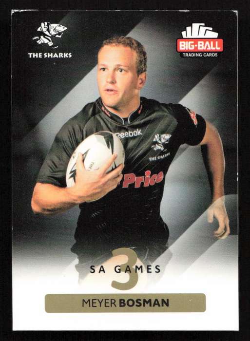Big Ball 2012 Rugby Trading Card Card 233/248 Meyer Bosman