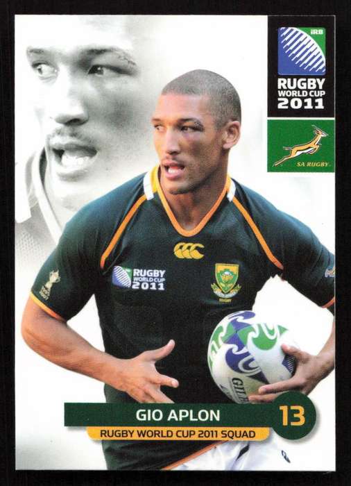 Rugby World Cup 2011 - Card 076/205 - Gio Aplon