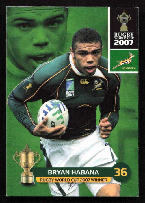 Rugby World Cup 2007 - Card 135/205 - Bryan Habana
