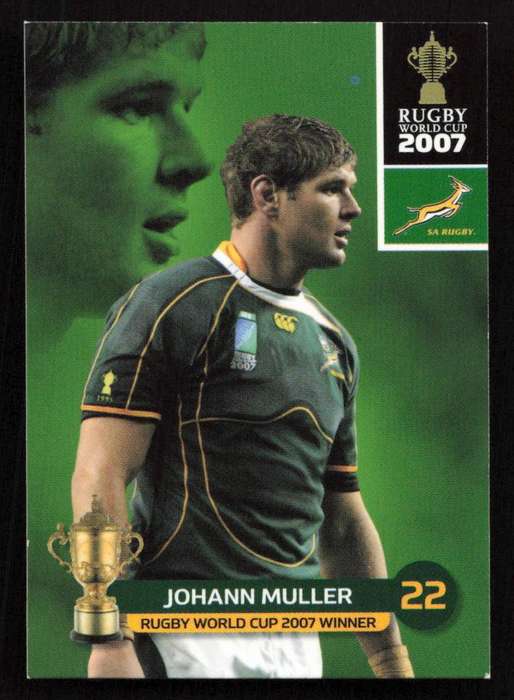 Rugby World Cup 2007 - Card 146/205 - Johann Muller
