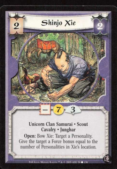 Legends of the Five Rings - L5R Shinjo Xie