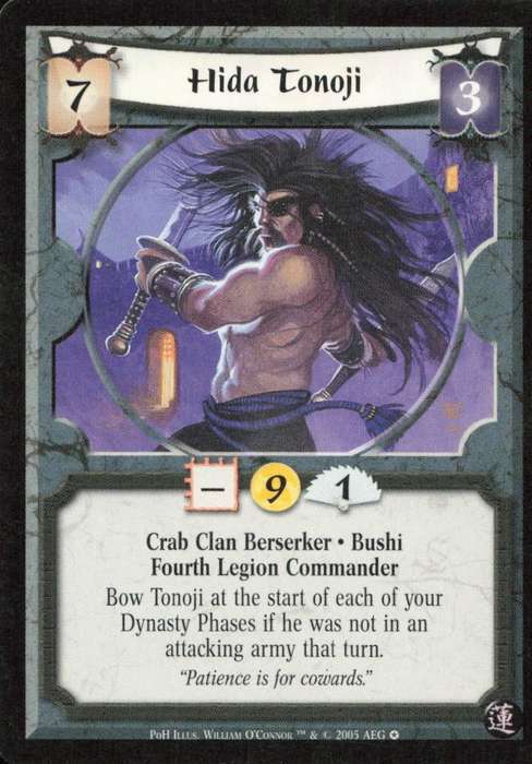 Legends of the Five Rings - L5R Hida Tonoji