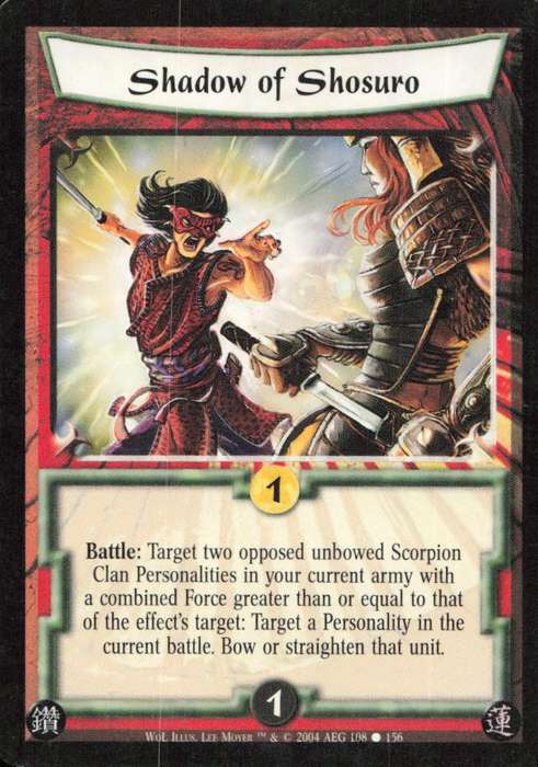 Legends of the Five Rings - L5R Shadow of Shosuro