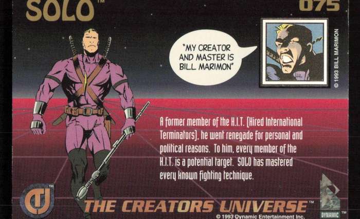 1993 Dynamic Entertainment The Creators Universe 075 SOLO