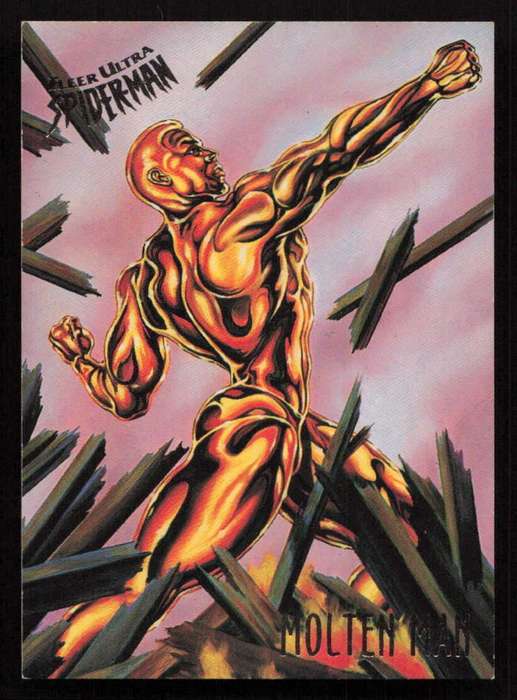 1995 Marvel Fleer Ultra Spider-man 38 Molten Man