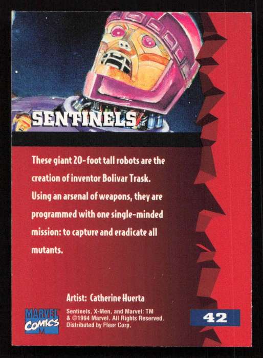 1995 Fleer Ultra X-Men 42 Sentinels