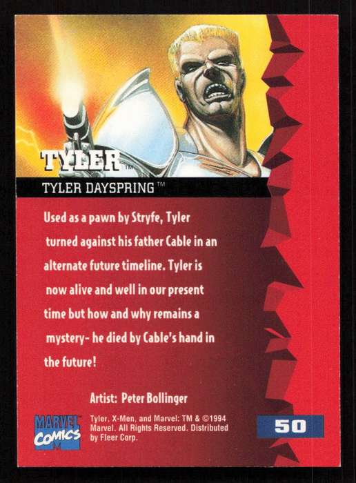 1995 Fleer Ultra X-Men 50 Tyler
