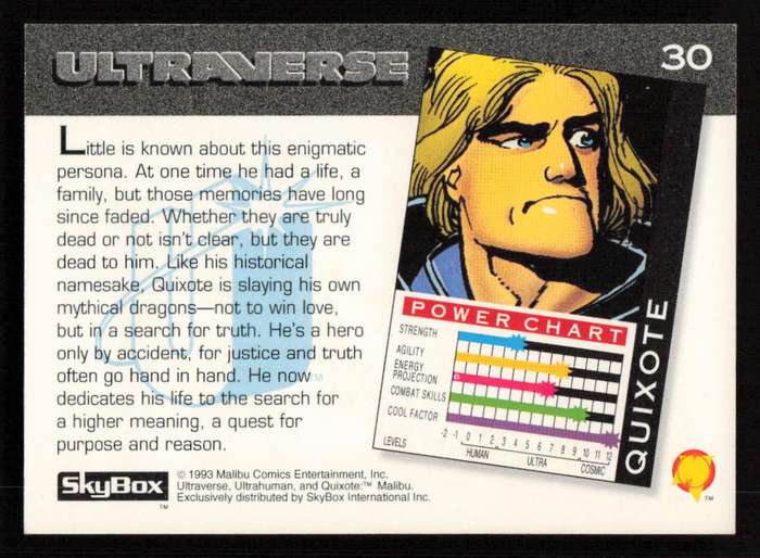 1993 SkyBox Ultraverse Quixote 30