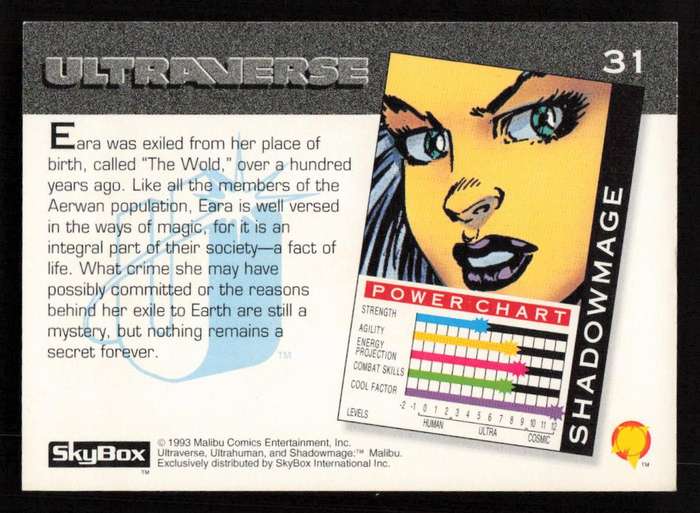 1993 SkyBox Ultraverse Shadowmage 31
