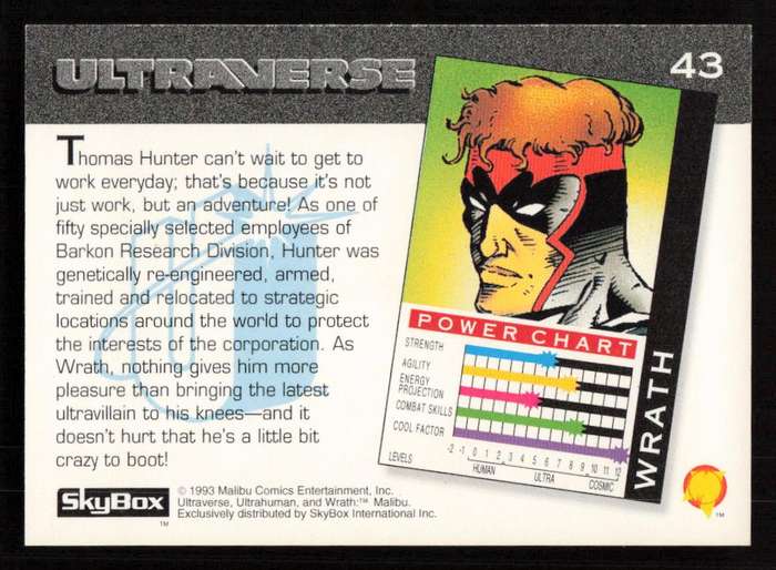 1993 SkyBox Ultraverse Wrath 43