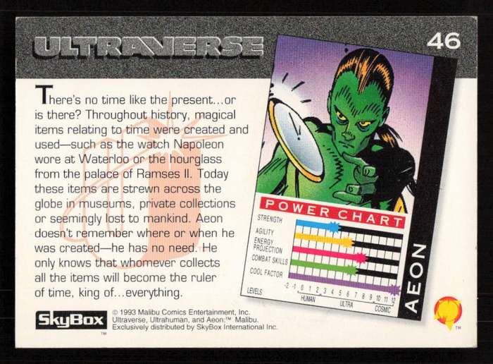 1993 SkyBox Ultraverse Aeon 46