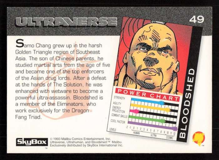 1993 SkyBox Ultraverse Bloodshed 49