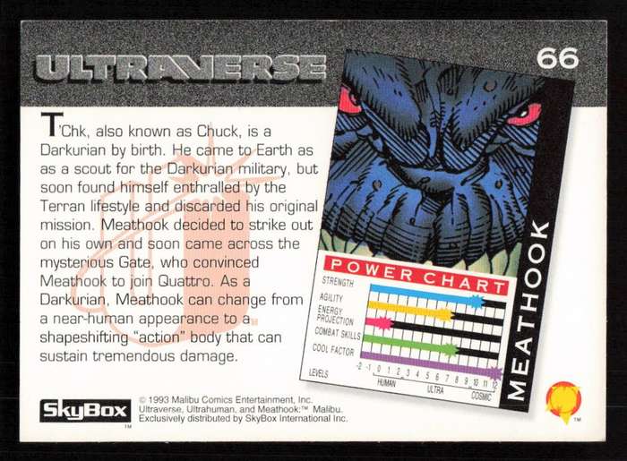 1993 SkyBox Ultraverse Meathook 66