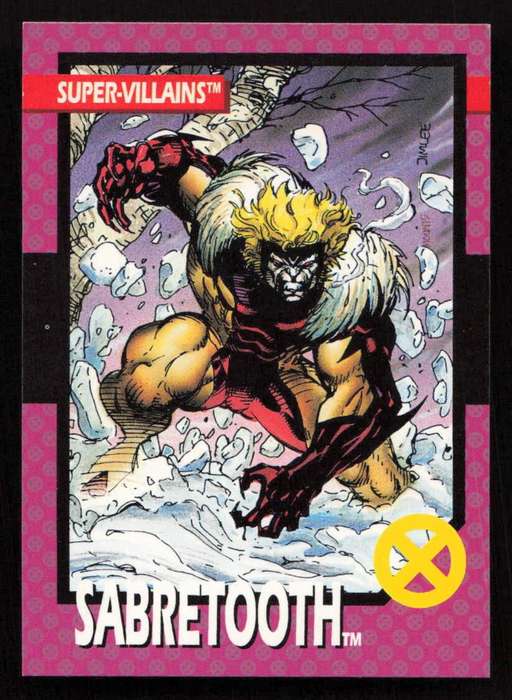1992 Impel Marvel Sabretooth 52