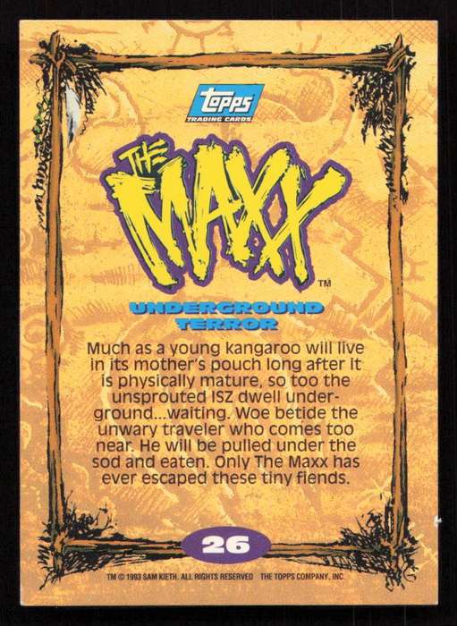 1993 Topps The Maxx Underground Terror 26