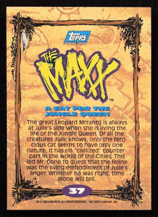 1993 Topps The Maxx A Cat For The Jungle Queen 37