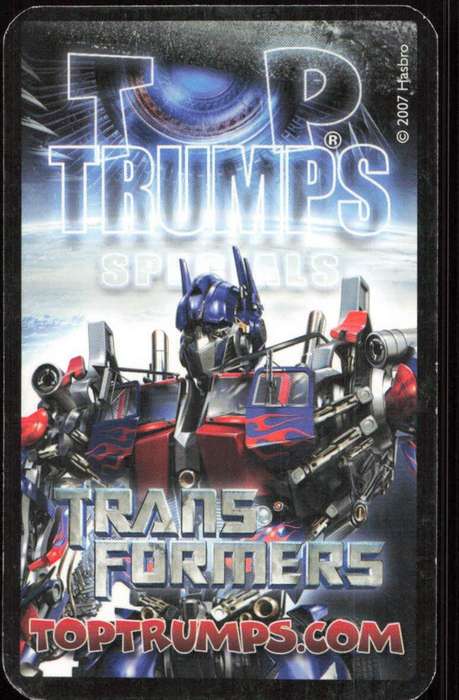 2007 Top Trumps Transformers Frenzy
