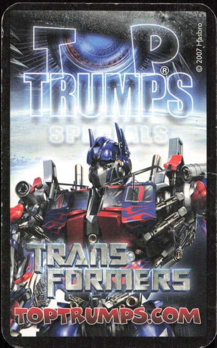 2007 Top Trumps Transformers Allspark