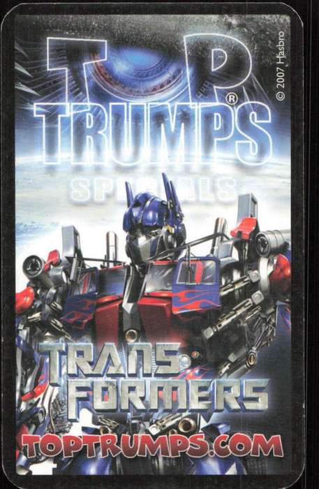 2007 Top Trumps Transformers Mikaela