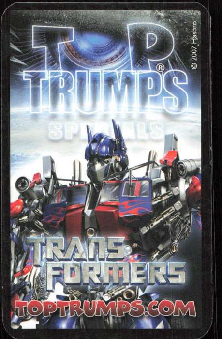 2007 Top Trumps Transformers Miles