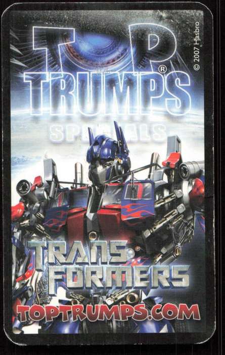 2007 Top Trumps Transformers Jazz