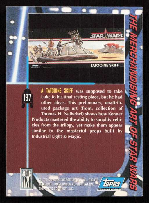 1993 Topps Star Wars Galaxy The Merchandising Art of Star Wars 197