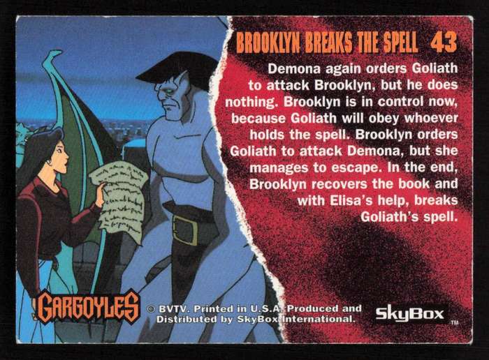 SkyBox Gargoyles Brooklyn Breaks The Spell 43