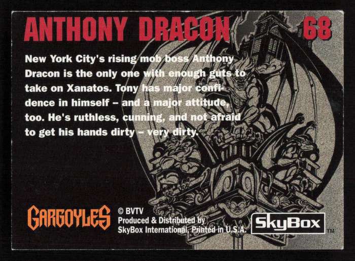 SkyBox Gargoyles Anthony Dracon 68