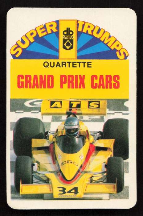 Super Trumps Quartette Grand Prix Cars