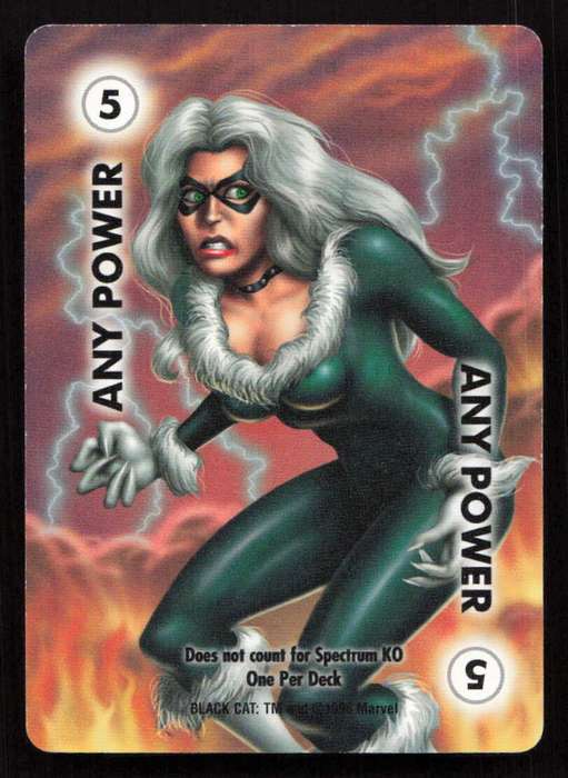 1996 Marvel OverPower Card Game Black Cat