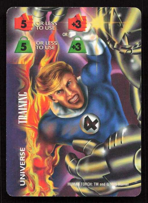 1996 Marvel OverPower Card Game Human Torch