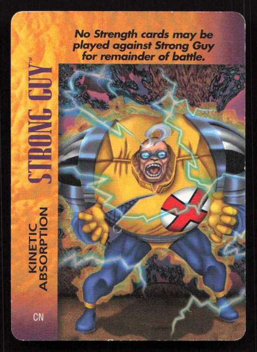 1996 Marvel OverPower Card Game Strong Guy