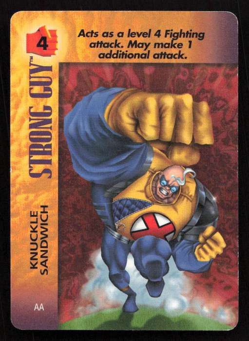 1996 Marvel OverPower Card Game Strong Guy