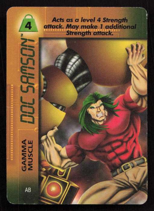 1996 Marvel OverPower Card Game Doc Samson