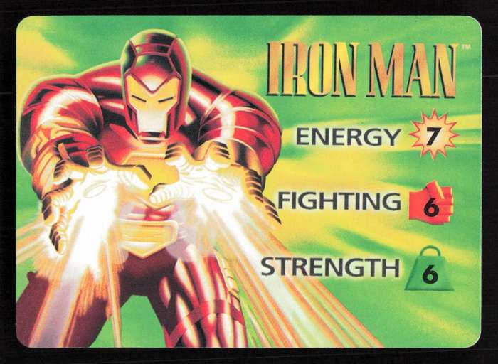 1996 Marvel OverPower Card Game Iron Man