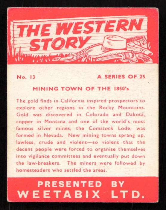 Weetabix Ltd The Western Story No. 13 of 25