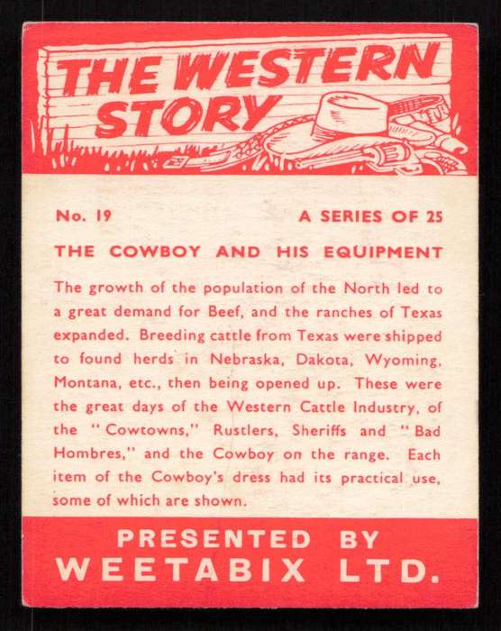 Weetabix Ltd The Western Story No. 19 of 25
