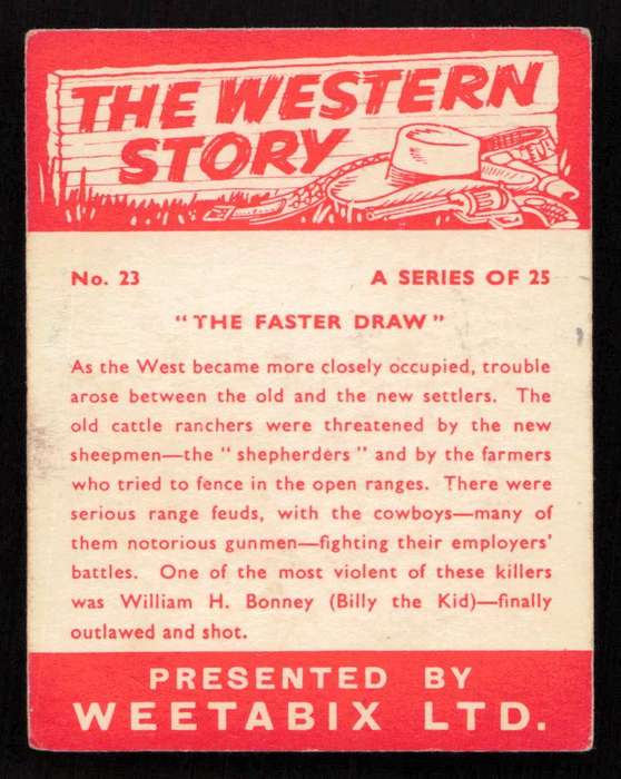 Weetabix Ltd The Western Story No. 23 of 25