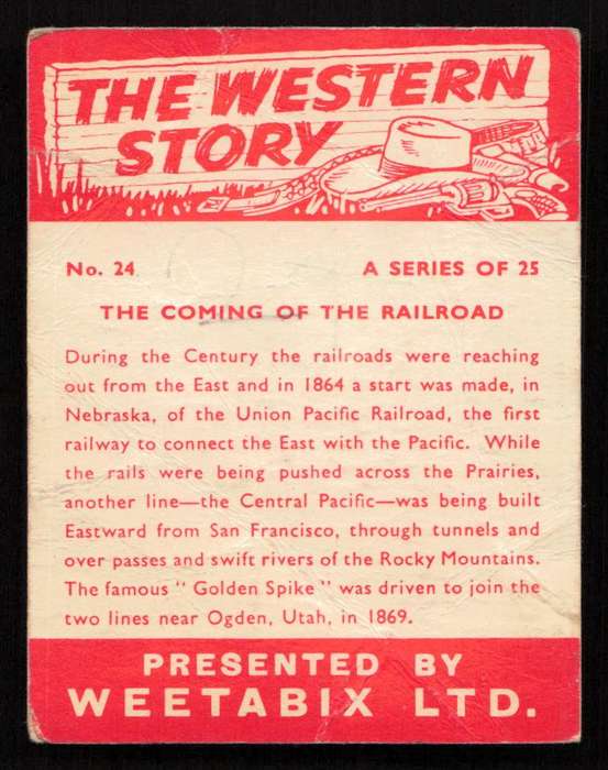 Weetabix Ltd The Western Story No. 24 of 25