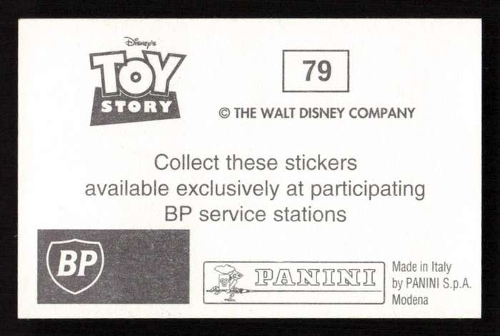 1995 Panini Disney's Toy Story Sticker 79
