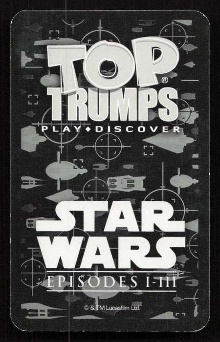 Top Trumps Star Wars Episodes I-III Chancellor Palpatine