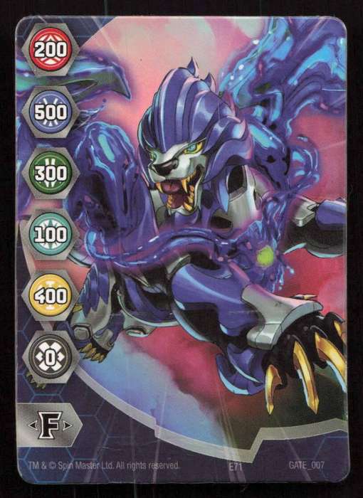 Bakugan Geogan Rising Collectable Metal Card Gate 007