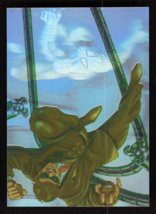 1995 Fleer Ultra Spider-Man 2/6 Holoblast Spider-Man vs Dr. Octopus