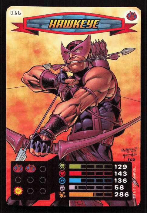 2008 Marvel Spider-Man Heroes & Villains - 016 Hawkeye
