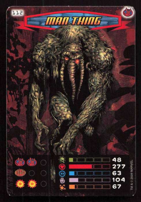 2008 Marvel Spider-Man Heroes & Villains - 112 Man Thing